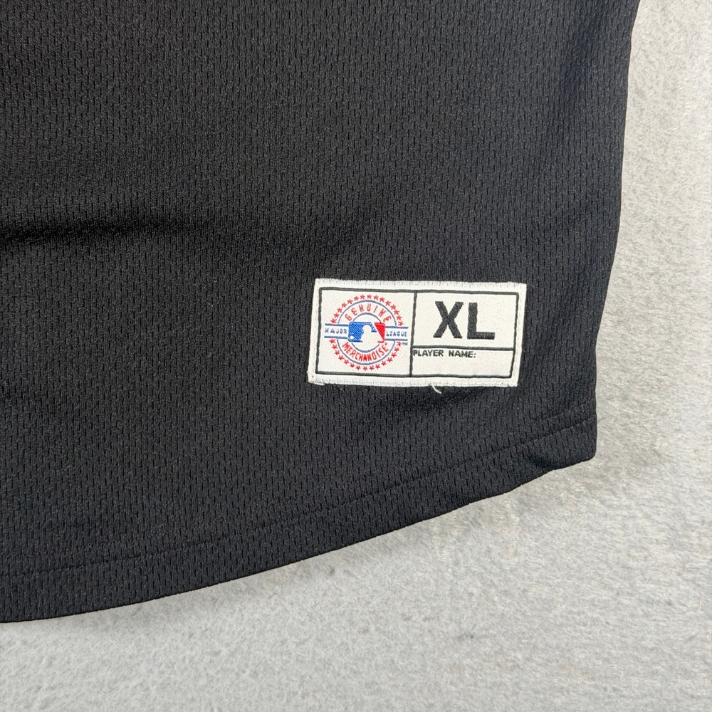 Vintage Houston Astros MLB Baseball Jersey Kids XL 18-20 Black Button Front 2004 - Picture 3 of 12